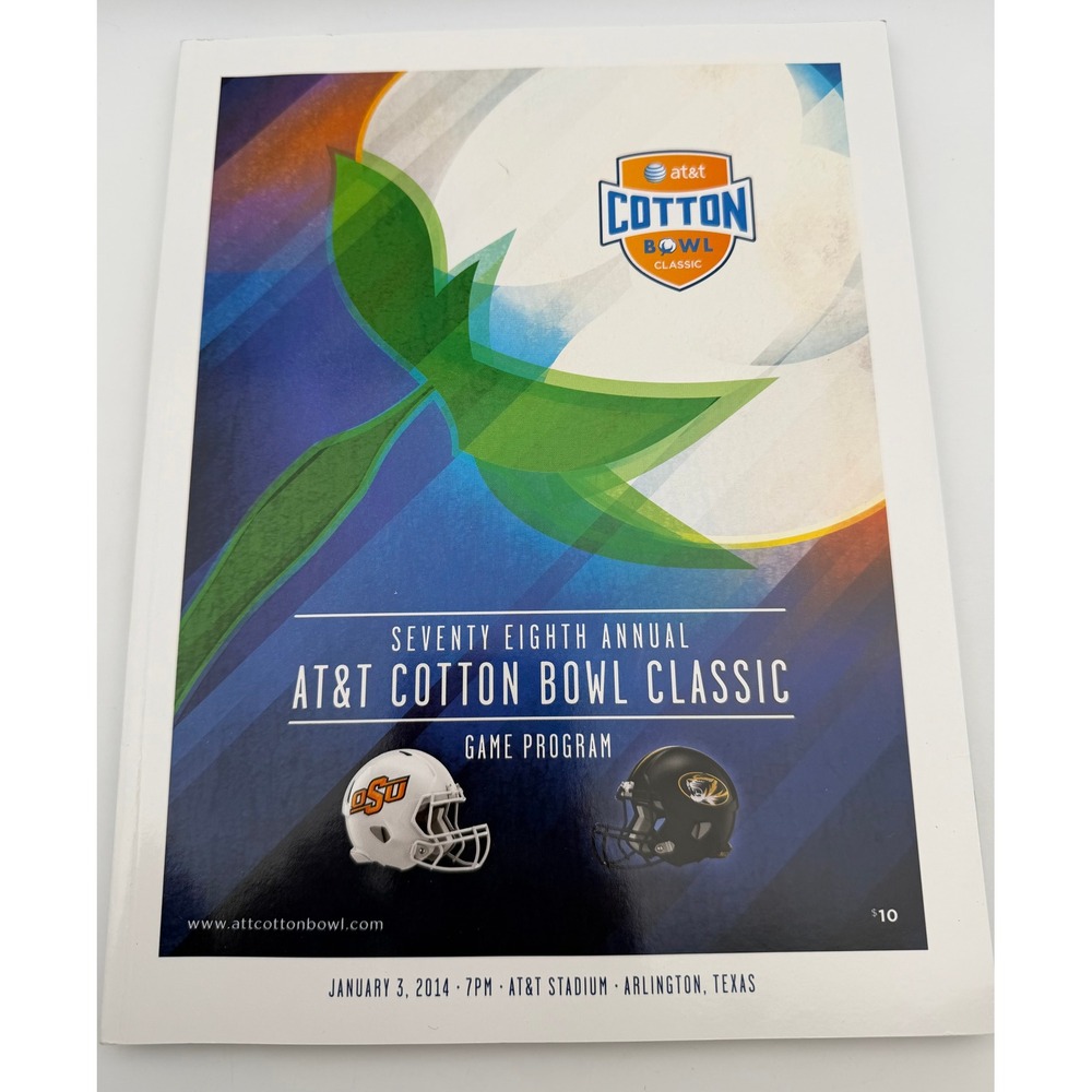 2014 AT&T Cotton Bowl Classic Official Game Program Oklahoma State vs Missouri